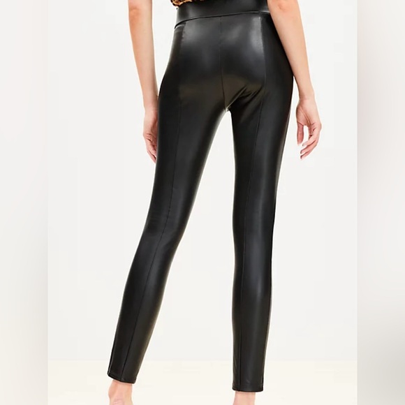 NWT LOFT Faux Leather Black Leggings XXS P PETITE So cute! - Picture 3 of 7